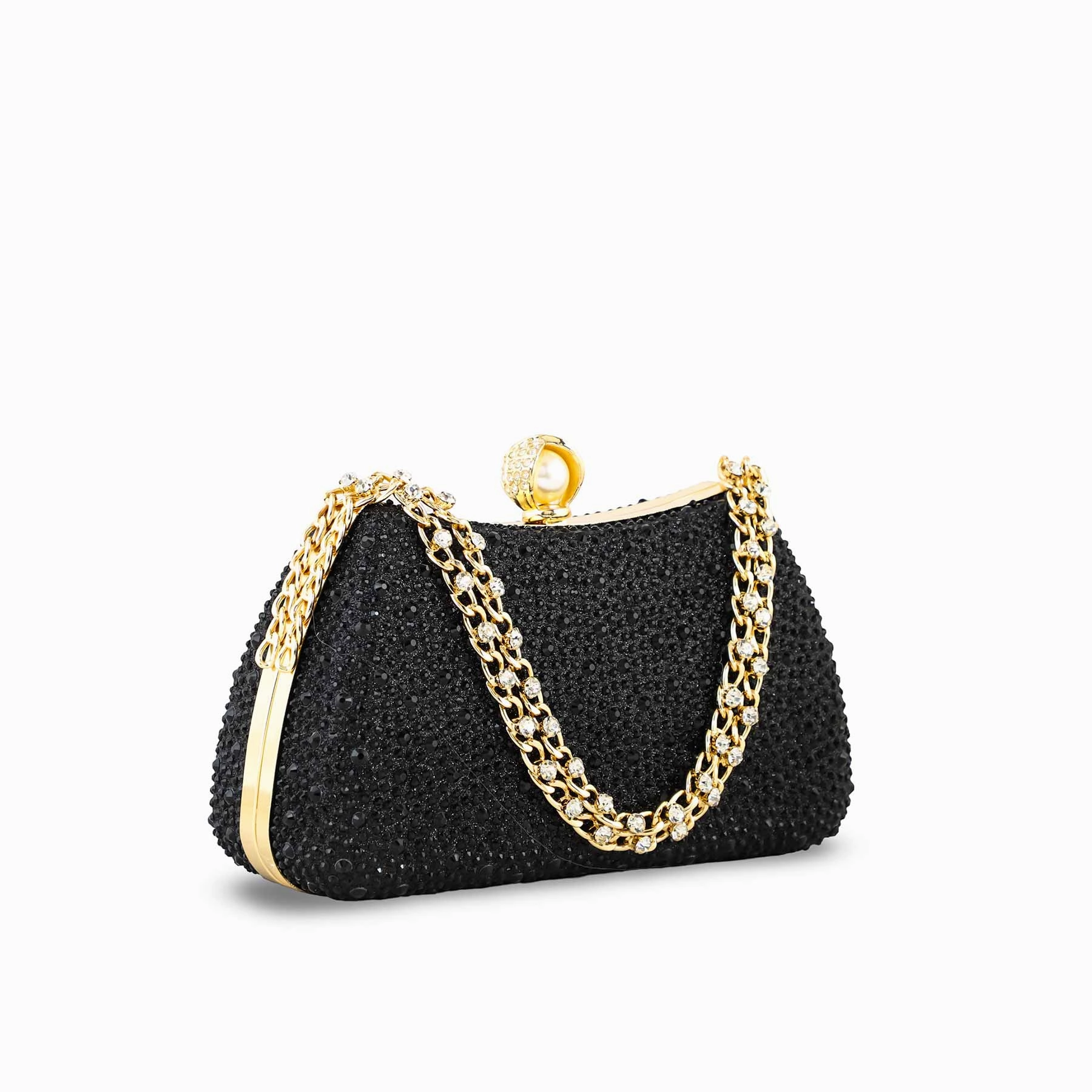 Black Fancy Clutch For Women P24384