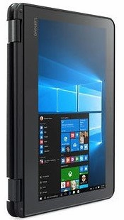Black Flip Design Lenovo 11.6-Inch Touchscreen 2-In-1 Business Laptop, Intel Celeron N3060, 4Gb