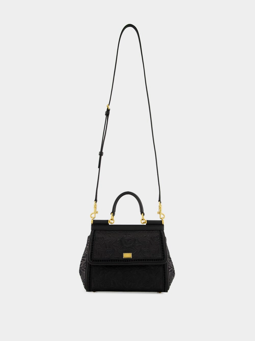 Black Medium Sicily Nappa Handbag