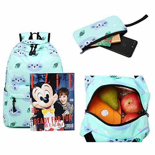 BLUBOON Backpack for School Girls Teens Bookbag Set Water Resistant Women Laptop Casual Daypack