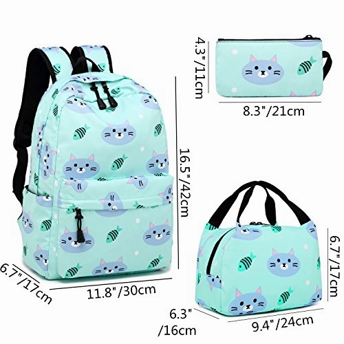 BLUBOON Backpack for School Girls Teens Bookbag Set Water Resistant Women Laptop Casual Daypack
