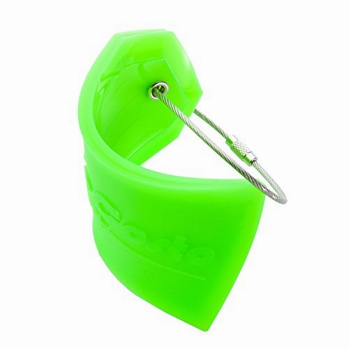 BlueCosto 2x Luggage Tags Suitcase Tag Bag Identifier ID Labels Office Travel Label - Green