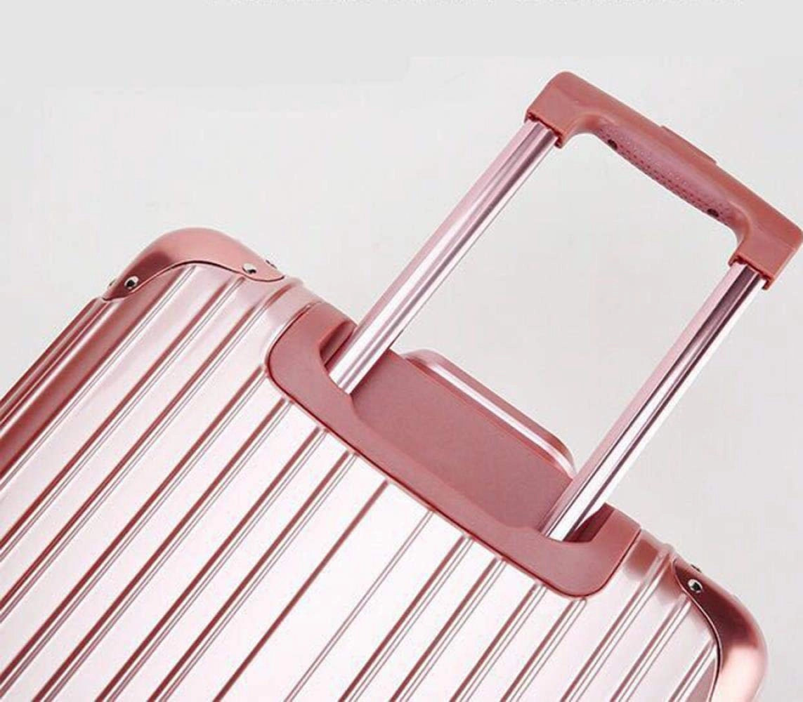 Boarding Suitcase, Trolley Case Universal Wheel Aluminum Frame Suitcase, Retro Luggage 20 Inch Boarding Case