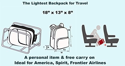 Boardingblue Personal Item Laptop Backpack For American, Spirit, Frontier Airlines Navy