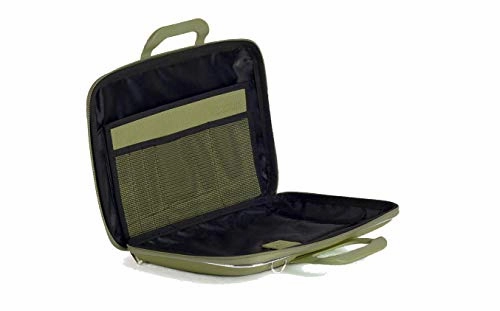 Bombata Bag Firenze Briefcase by Fabio Guidoni - Khaki Green / 13 inch