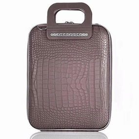 Bombata FG1111-21 Cocco Briefcase for 12 in. Laptop Siena by Fabio Guidoni - Taupe