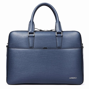 BOSTANTEN Leather Briefcase Shoulder Business Vintage Slim Messenger Bags for Men & Women