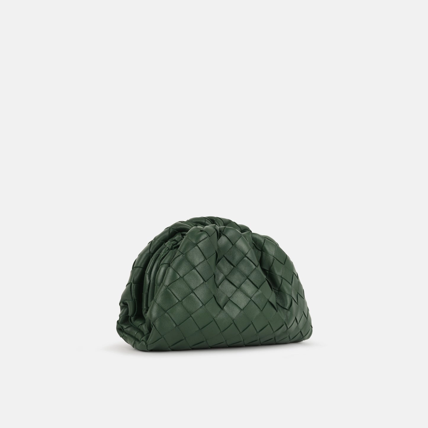 Bottega Veneta - Mini Pouch - Forest Green Intrecciato GHW - Pre-Loved