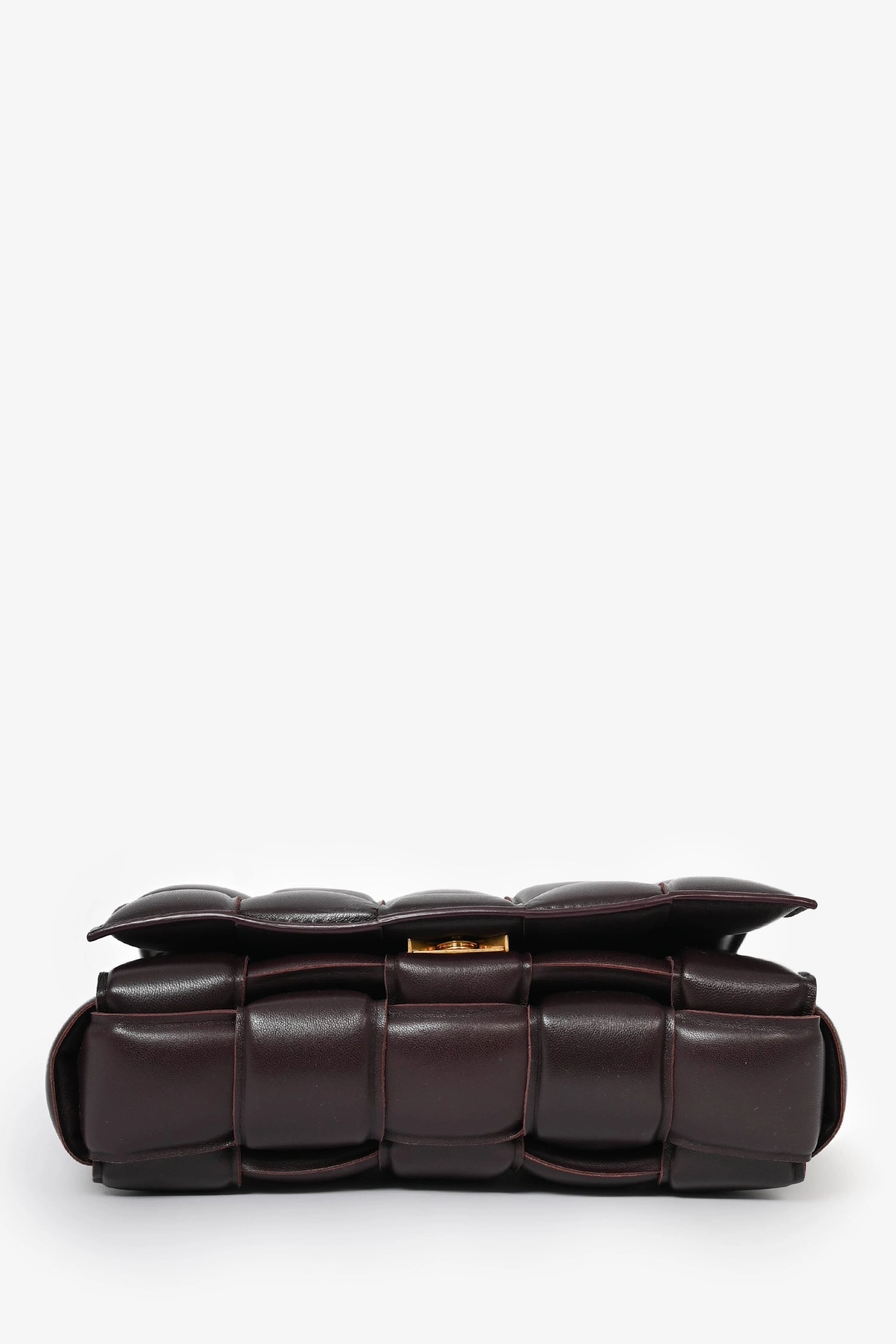 Bottega Veneta Dark Purple Padded Leather Cassette Crossbody Bag