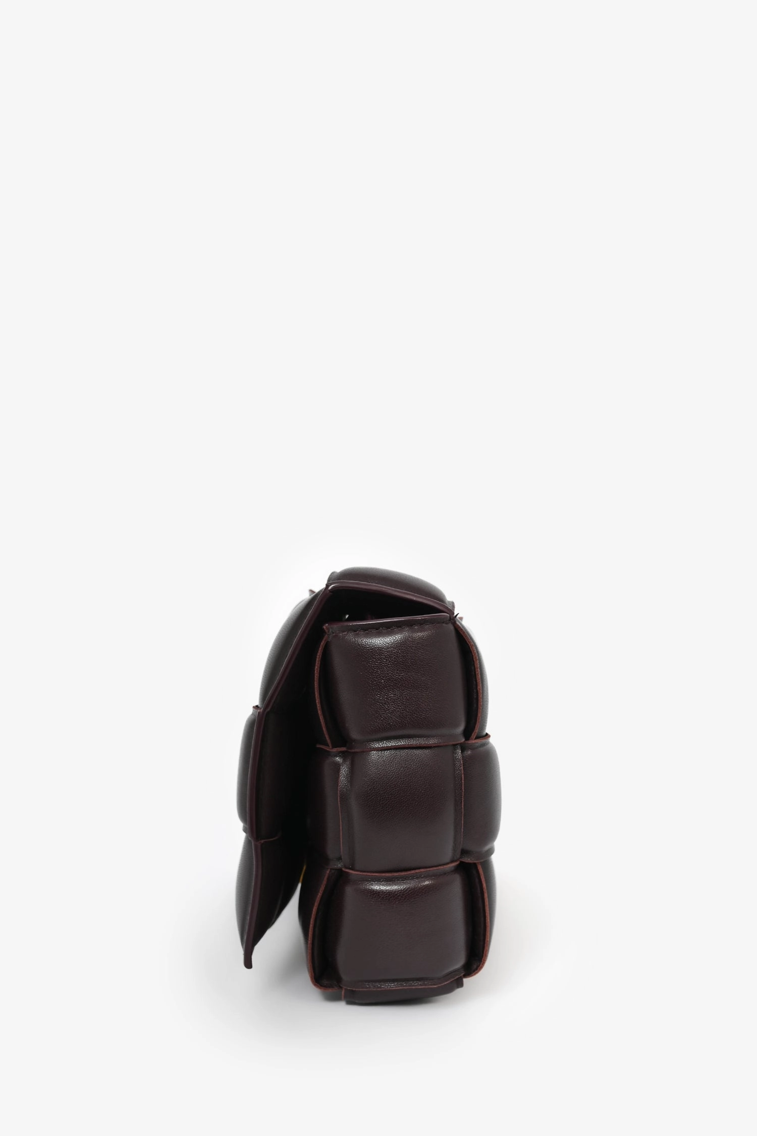 Bottega Veneta Dark Purple Padded Leather Cassette Crossbody Bag