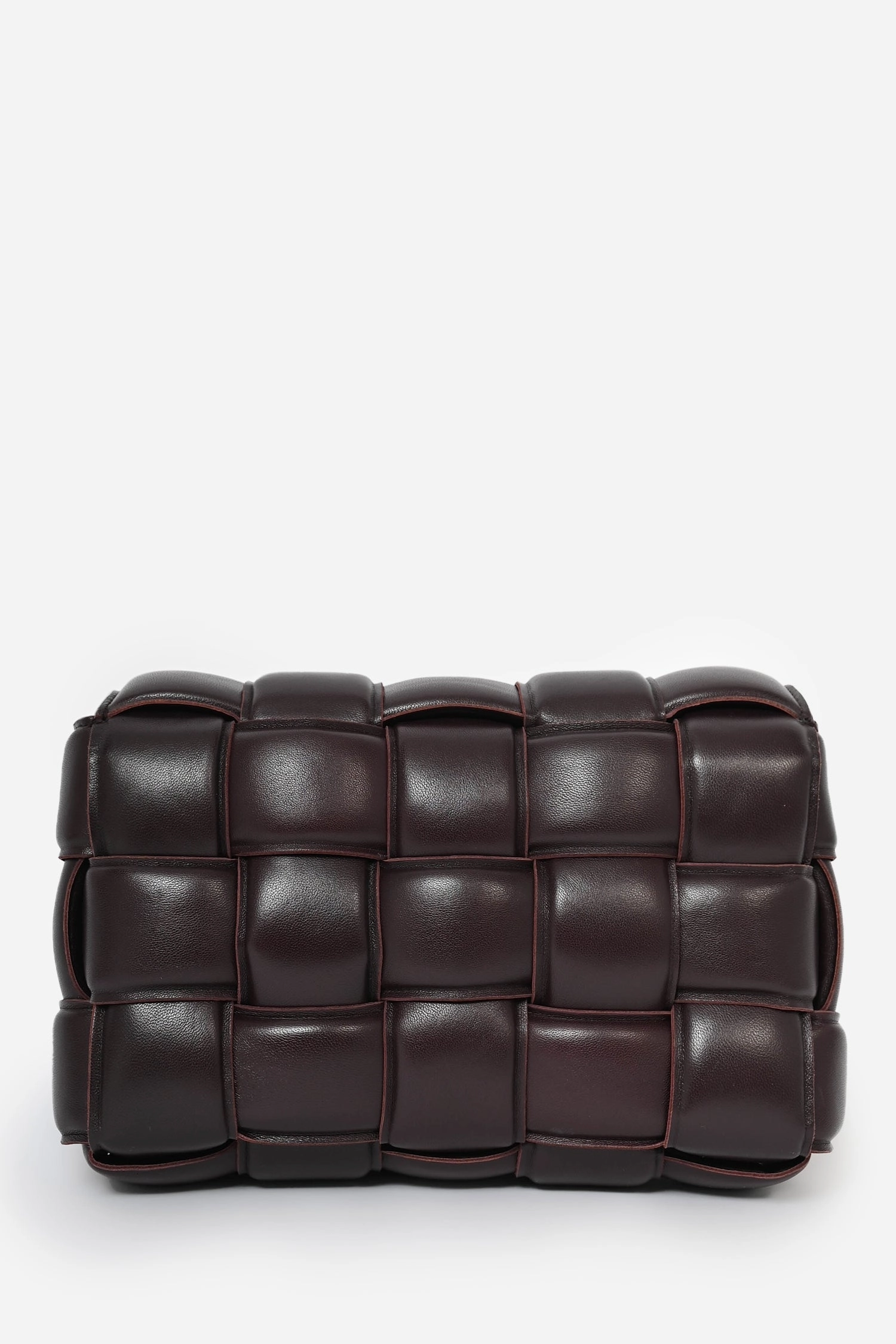 Bottega Veneta Dark Purple Padded Leather Cassette Crossbody Bag