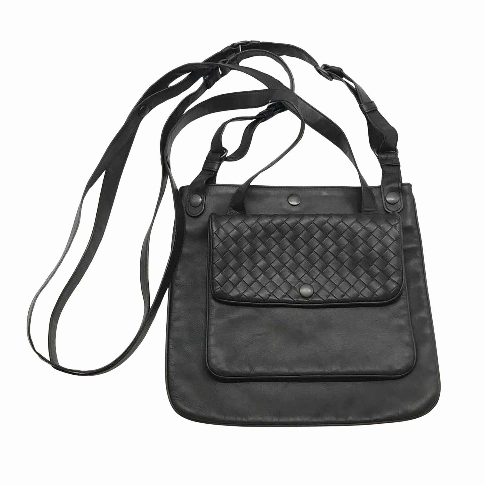 Bottega Veneta Intrecciato Leather Shopper Bag (Pre-Owned)