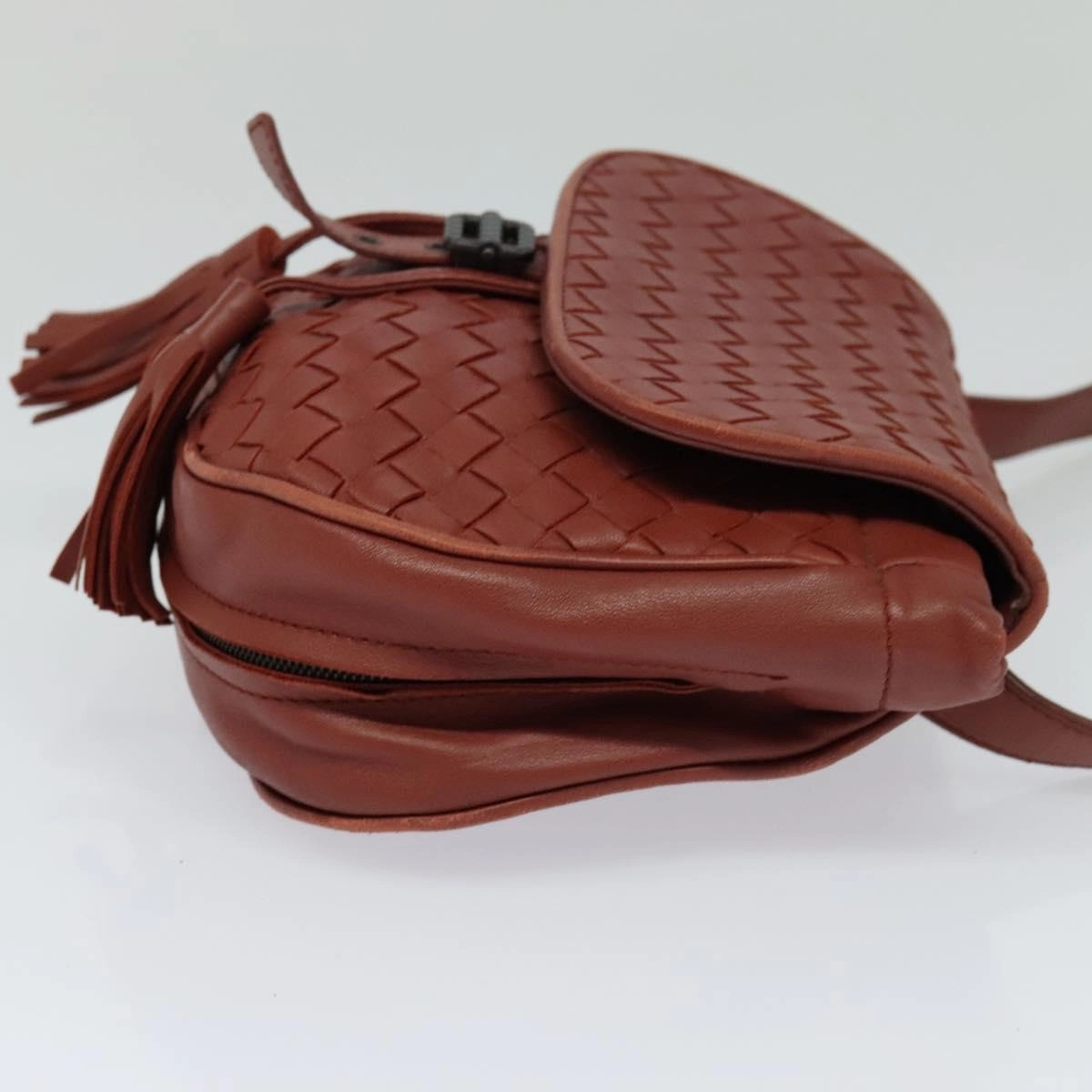 Bottega Veneta Intrecciato Leather Shoulder Bag (Pre-Owned)