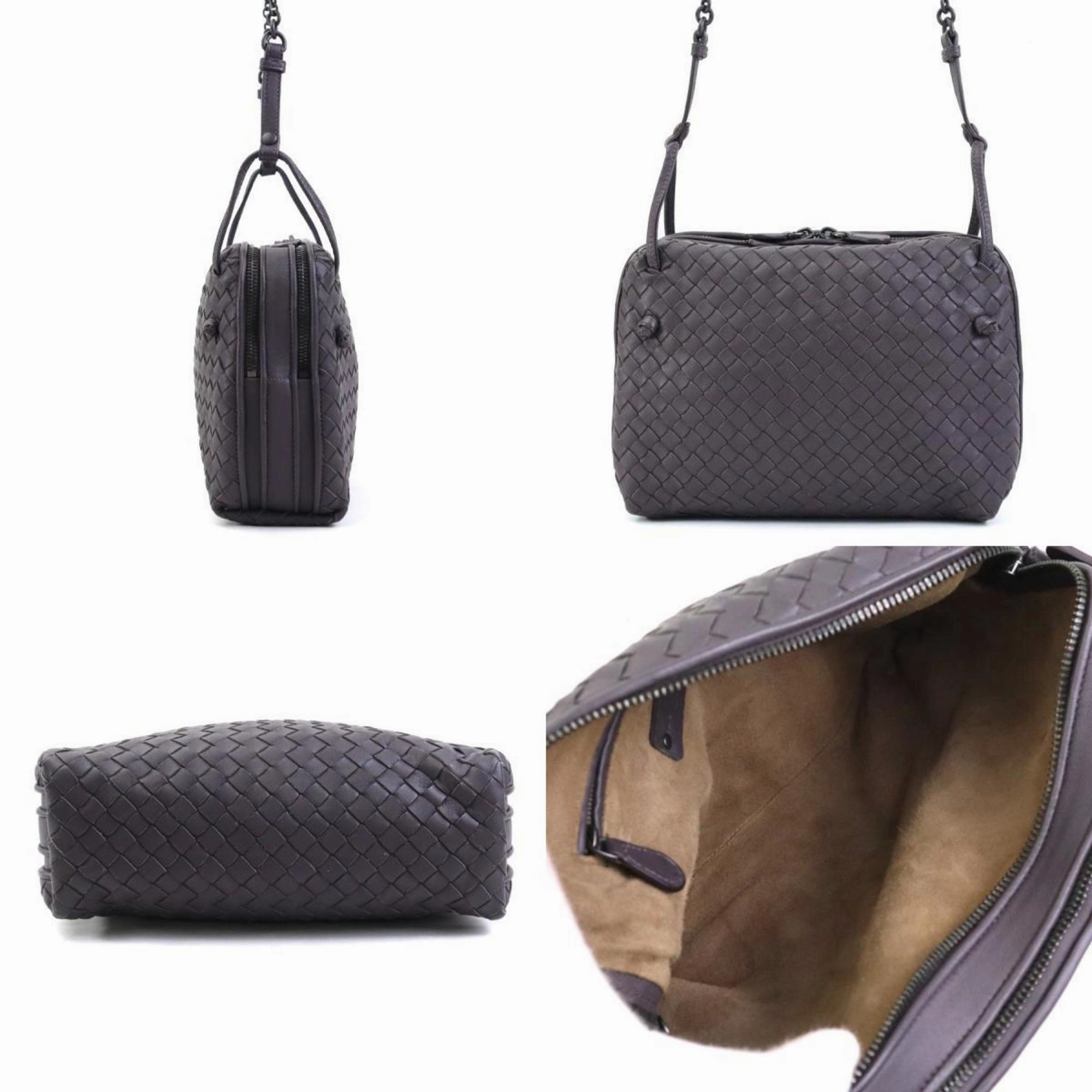 Bottega Veneta Intrecciato Leather Shoulder Bag (Pre-Owned)