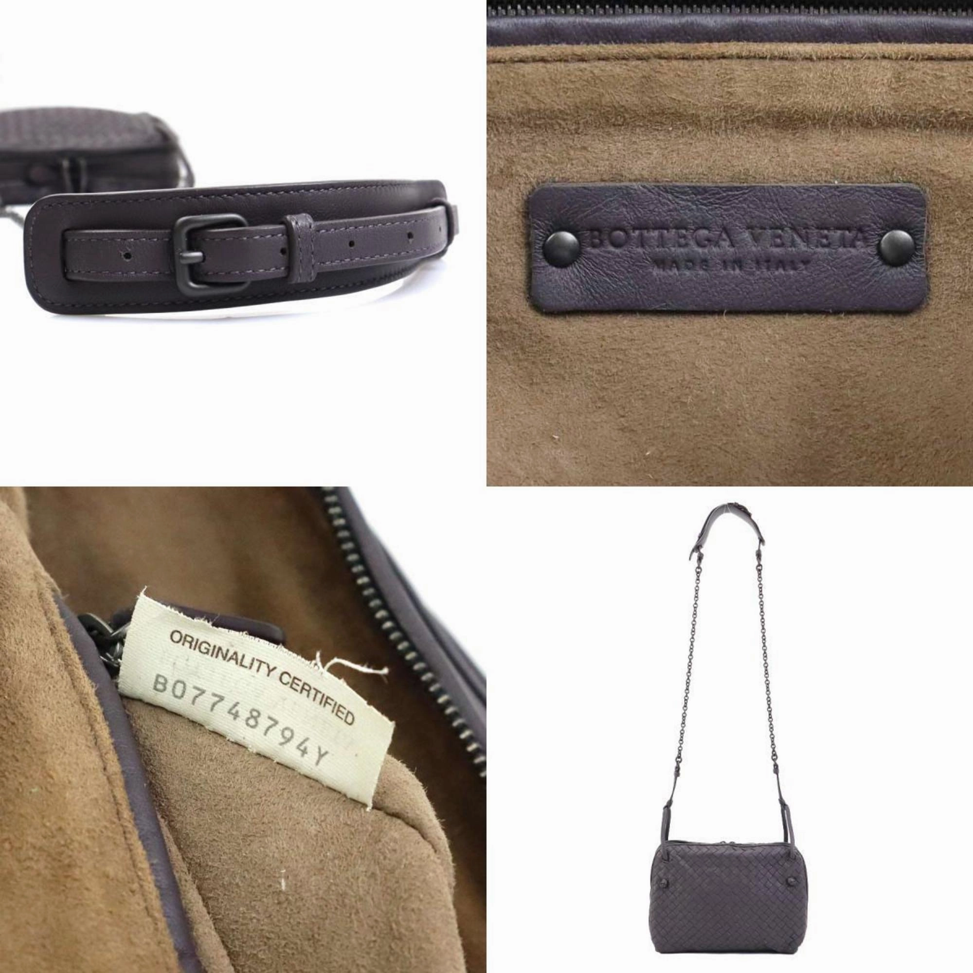 Bottega Veneta Intrecciato Leather Shoulder Bag (Pre-Owned)