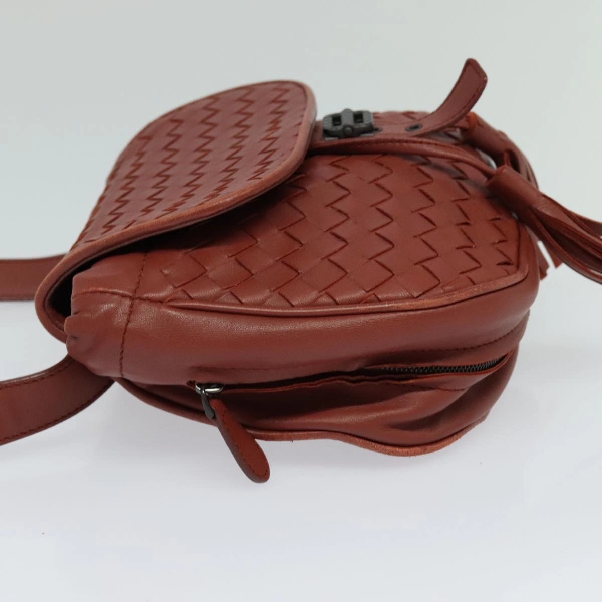 Bottega Veneta Intrecciato Leather Shoulder Bag (Pre-Owned)