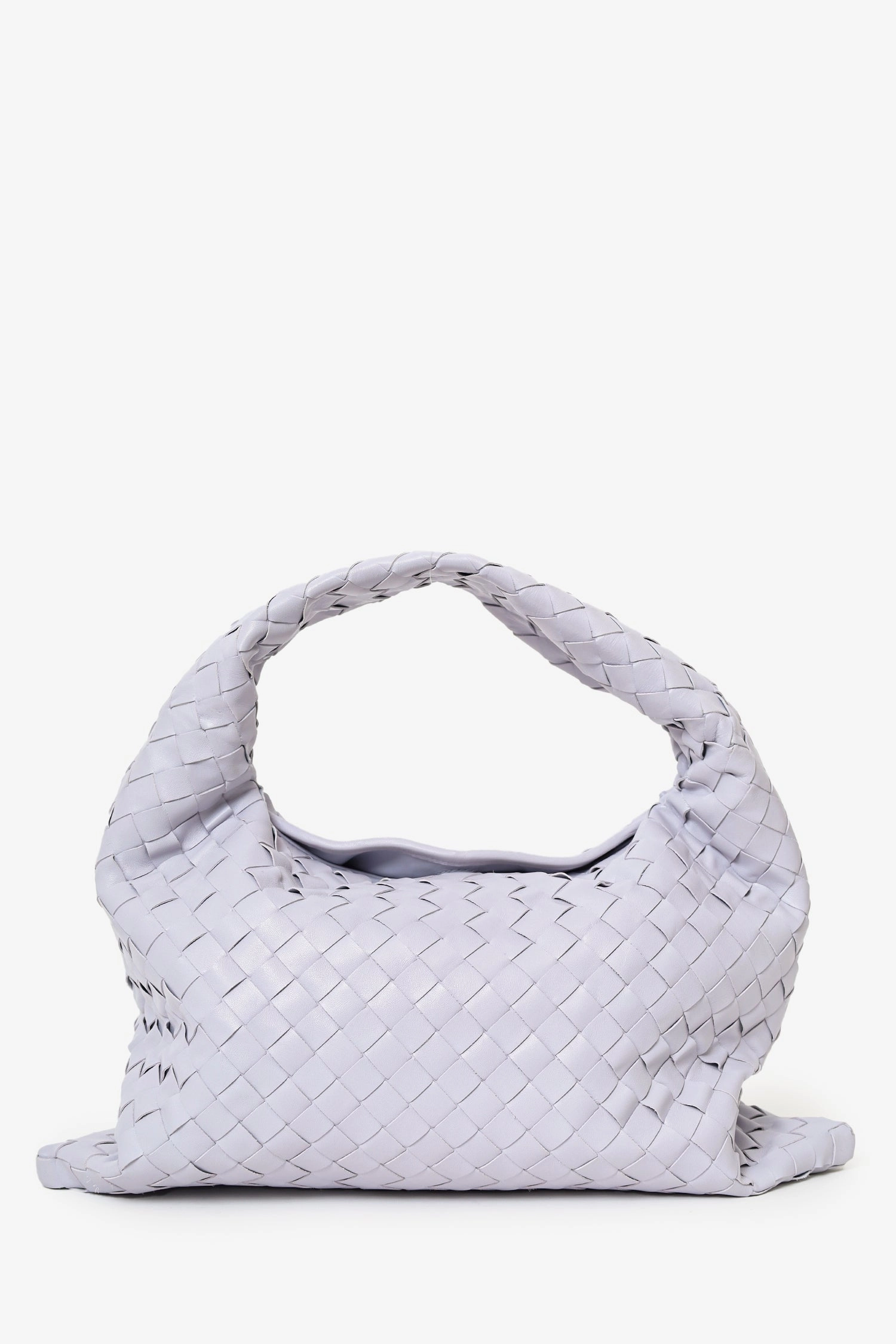 Bottega Veneta Lilac Purple Intrecciato Leather Hop Hobo Bag