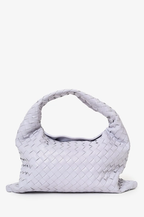 Bottega Veneta Lilac Purple Intrecciato Leather Hop Hobo Bag