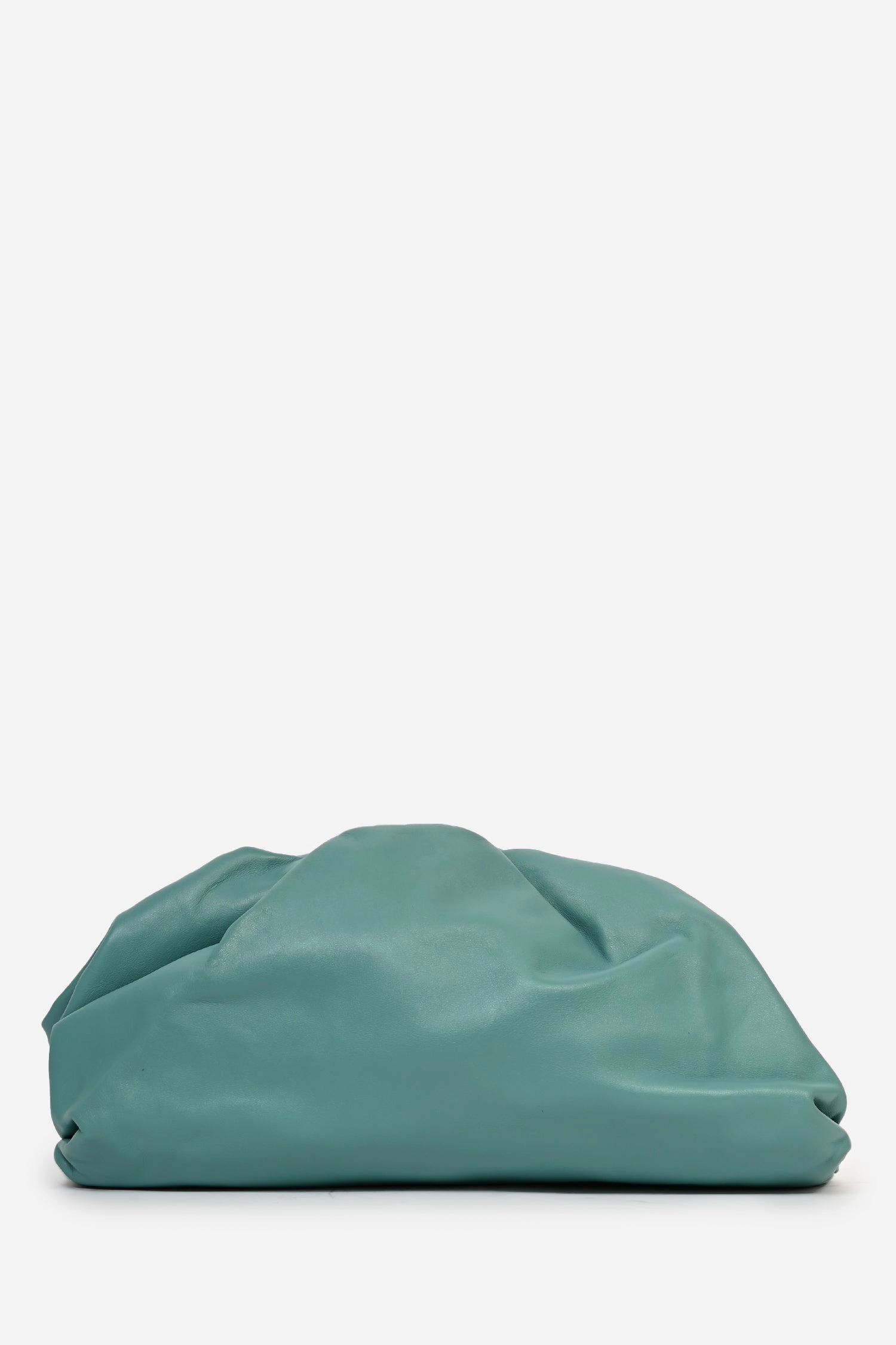 Bottega Veneta Teal Leather Large Classic Pouch