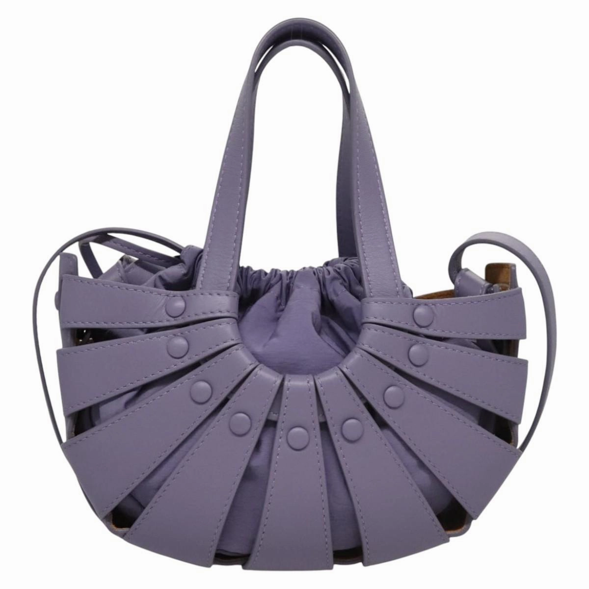 Bottega Veneta The Shell Leather Shoulder Bag (Pre-Owned)