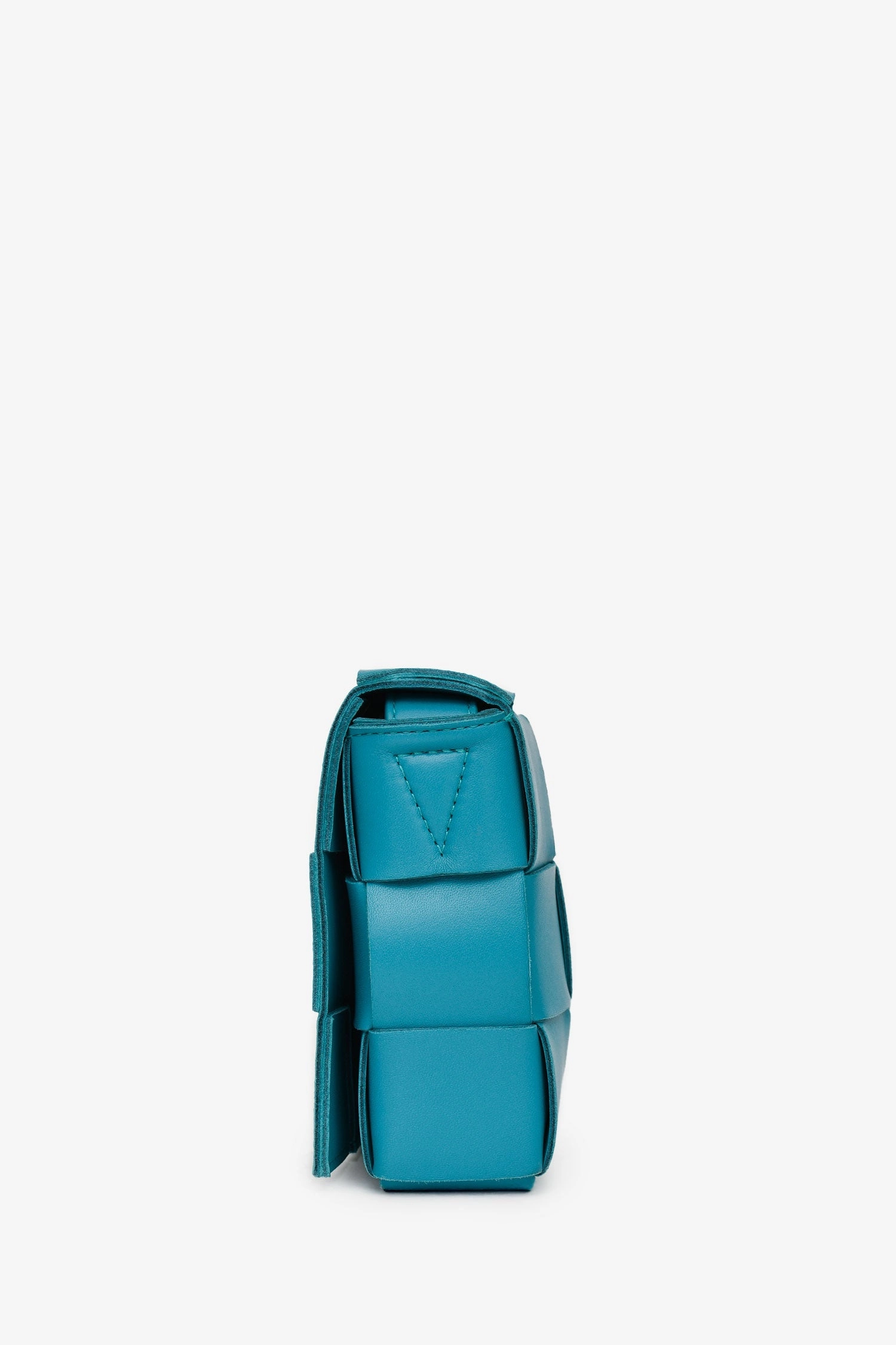 Bottega Veneta Turquoise Leather Cassette Crossbody