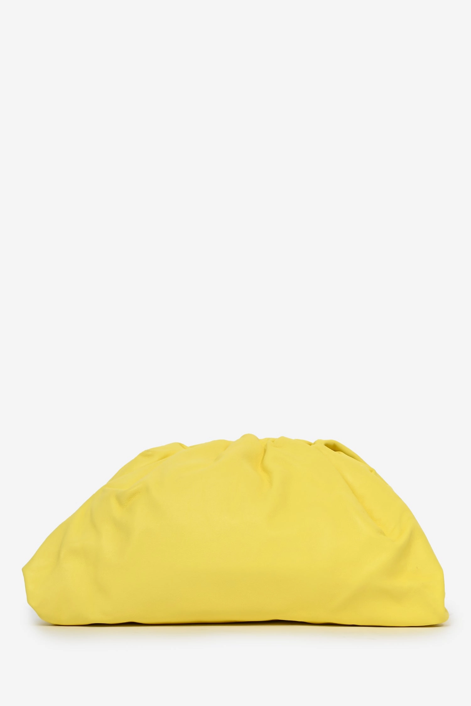 Bottega Veneta Yellow Leather Large Classic Pouch
