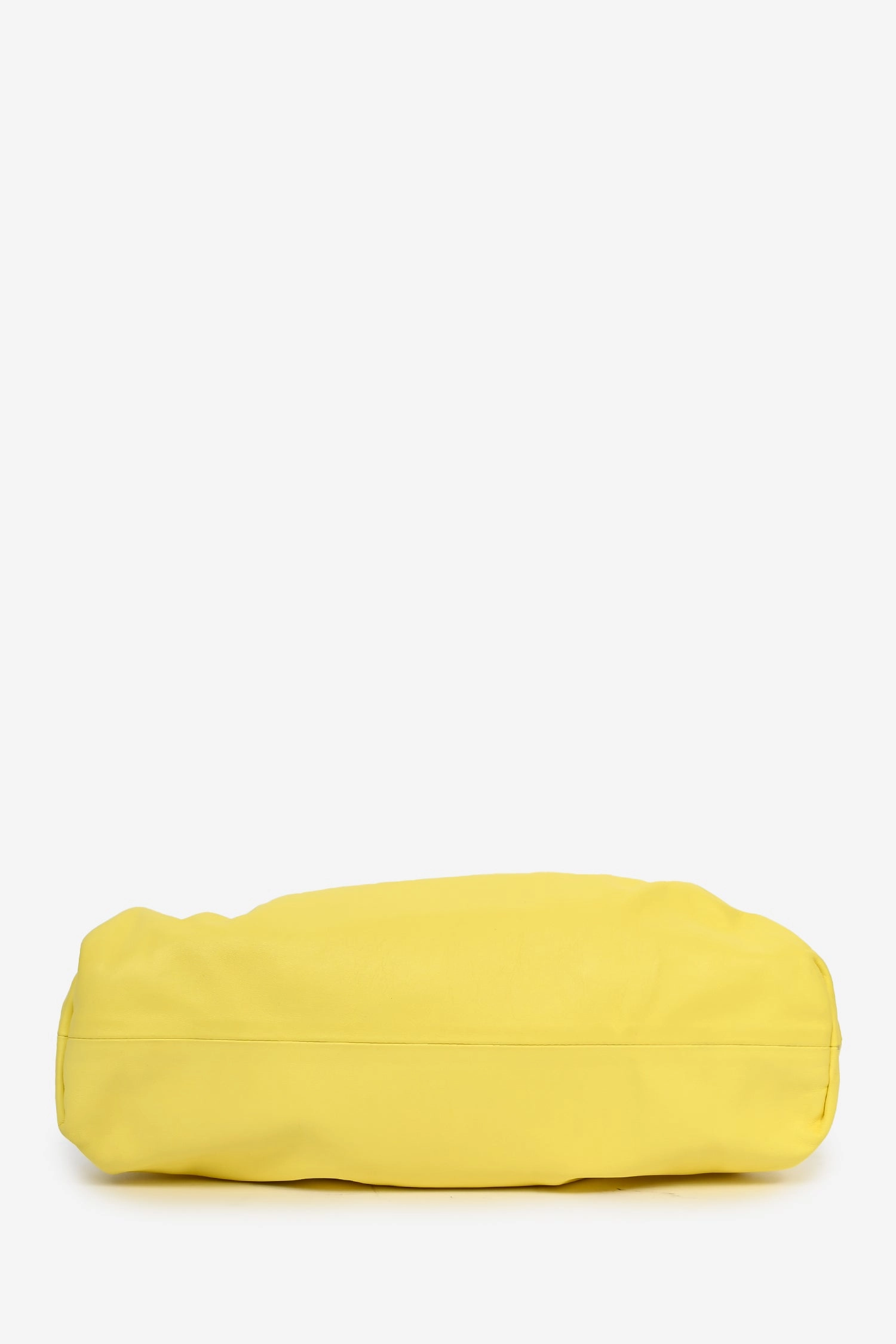 Bottega Veneta Yellow Leather Large Classic Pouch