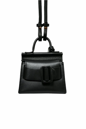 BOYY Black Leather Bobby Charm Crossbody Bag