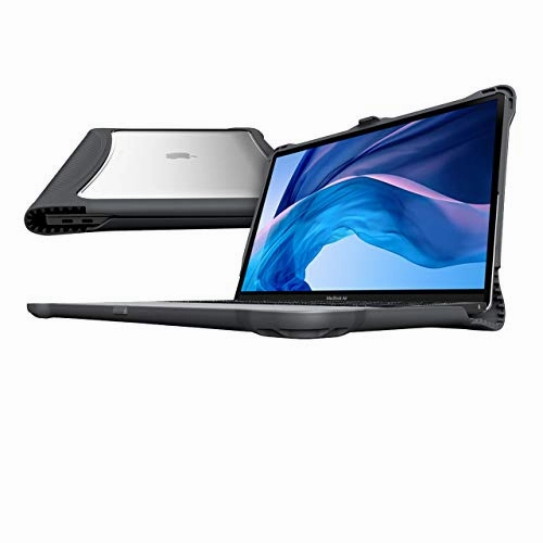 Brenthaven Edge Case Designed for Apple MacBook Air 13 Inch 2019 with Retina True Tone Display for School, Business and Office Use  Gray, Durable, Rugged Protection from Impact and Compression