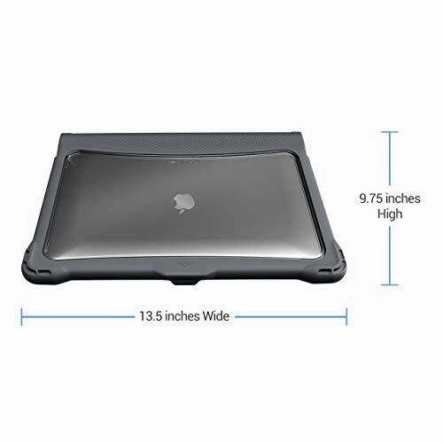 Brenthaven Edge Case Designed for Apple MacBook Air 13 Inch 2019 with Retina True Tone Display for School, Business and Office Use  Gray, Durable, Rugged Protection from Impact and Compression