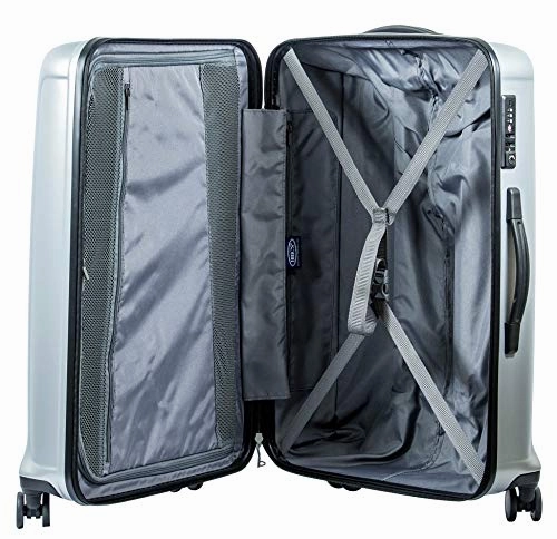 Bric's Riccione 3-Piece Trolley Set (21"/27"/30") (Brushed Silver)