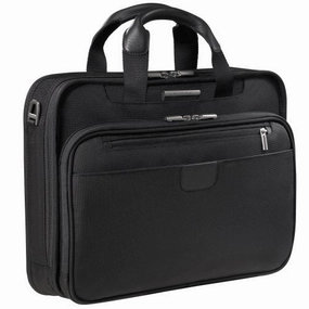 Briggs & Riley 15.4 Inch Slim Briefcase,Black,12X16X4