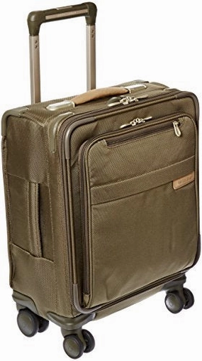 Briggs & Riley @ Baseline Luggage Baseline Commuter Spinner Bag, Olive, Medium