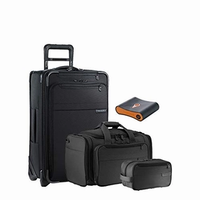Briggs & Riley Baseline 4-Pc Set- C/O Spinner, C/O Duffel, Toiletry Kit, Portmantos Tracking Device