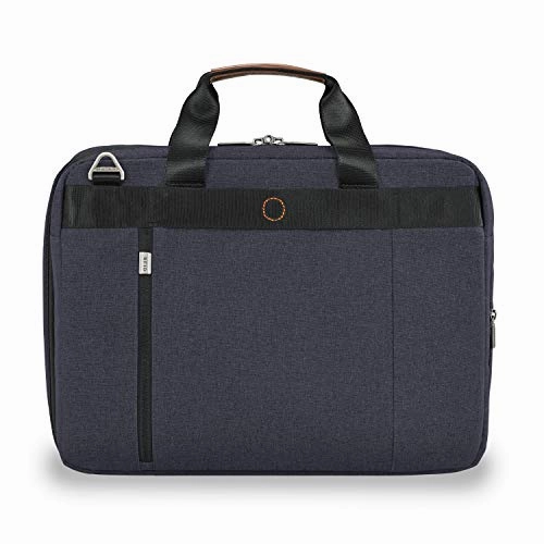 Briggs & Riley Kinzie Street Medium Expandable Brief Briefcase, Navy, One Size