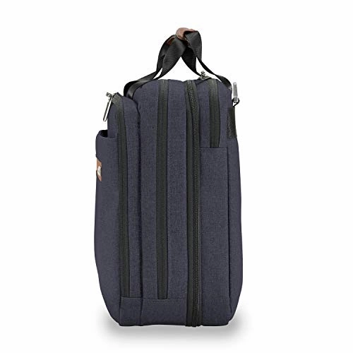 Briggs & Riley Kinzie Street Medium Expandable Brief Briefcase, Navy, One Size