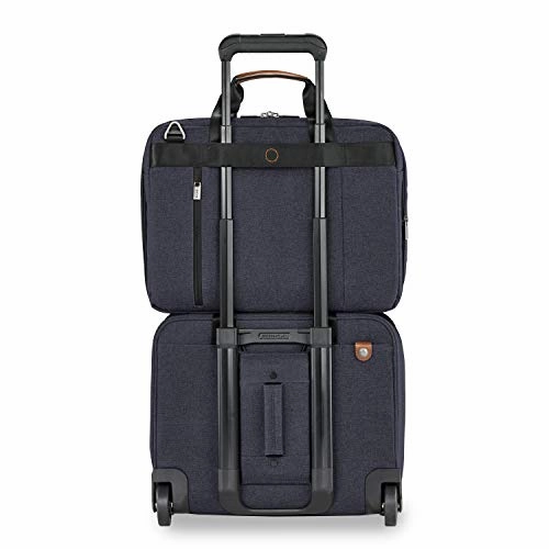 Briggs & Riley Kinzie Street Medium Expandable Brief Briefcase, Navy, One Size