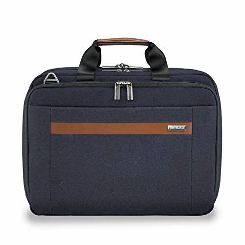 Briggs & Riley Kinzie Street Medium Expandable Brief Briefcase, Navy, One Size