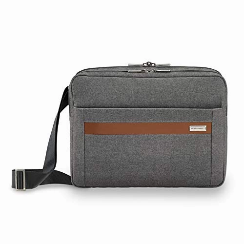 Briggs & Riley Kinzie Street Micro Messenger Laptop Bag, Grey, One Size