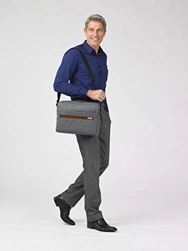 Briggs & Riley Kinzie Street Micro Messenger Laptop Bag, Grey, One Size