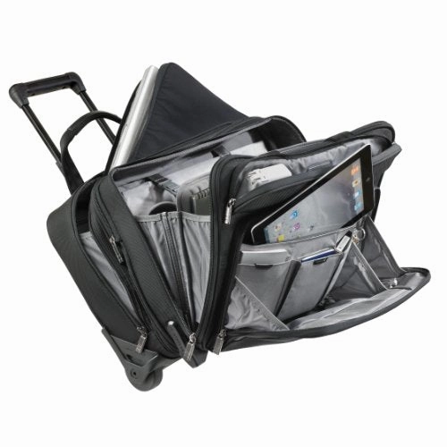Briggs & Riley @Work Luggage Expandable Rolling Brief, Black, One Size