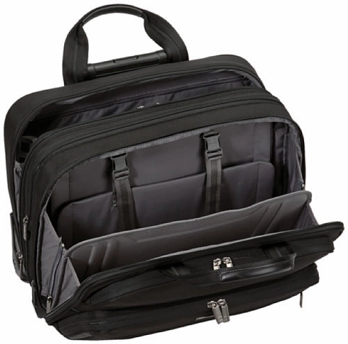 Briggs & Riley @Work Luggage Expandable Rolling Brief, Black, One Size