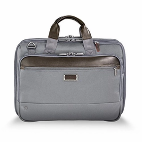 Briggs & Riley @Work Medium Expandable Briefcase, Gray
