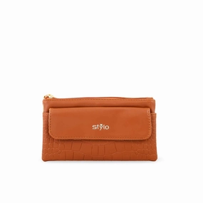 Brown Casual Pouch P97645
