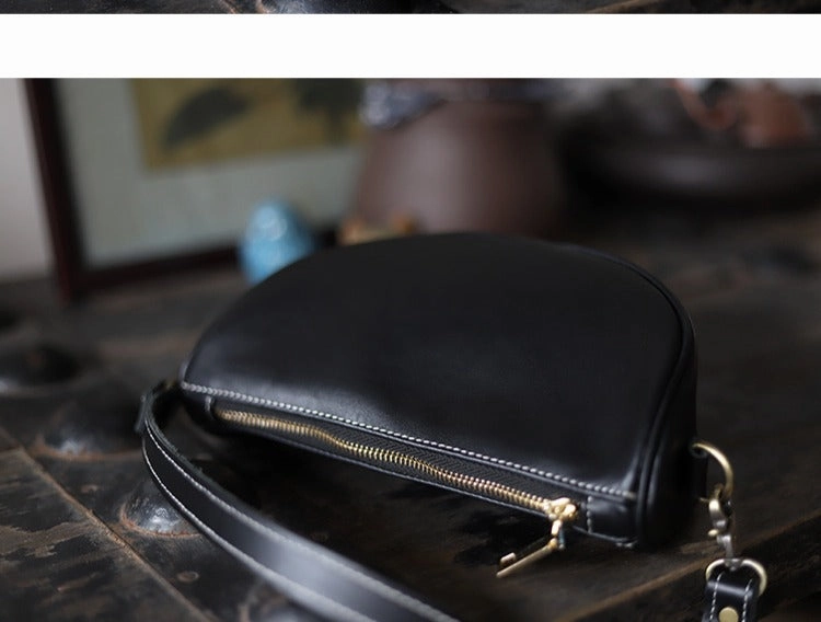 Brown LEATHER Saddle Side Bags WOMEN Contrast SHOULDER BAGs Small Crossbody Purse FOR WOMEN