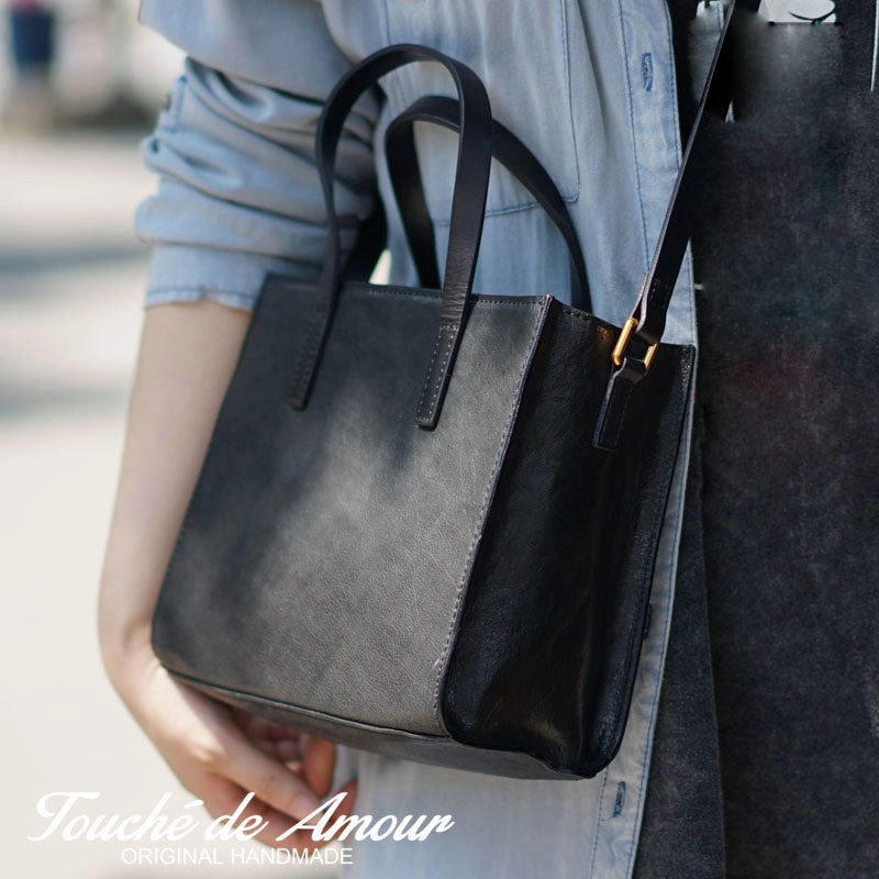 Brown Womens Leather Tote Purse Handbag Shoulder Bag Small for Women Leather Shopper Bag
