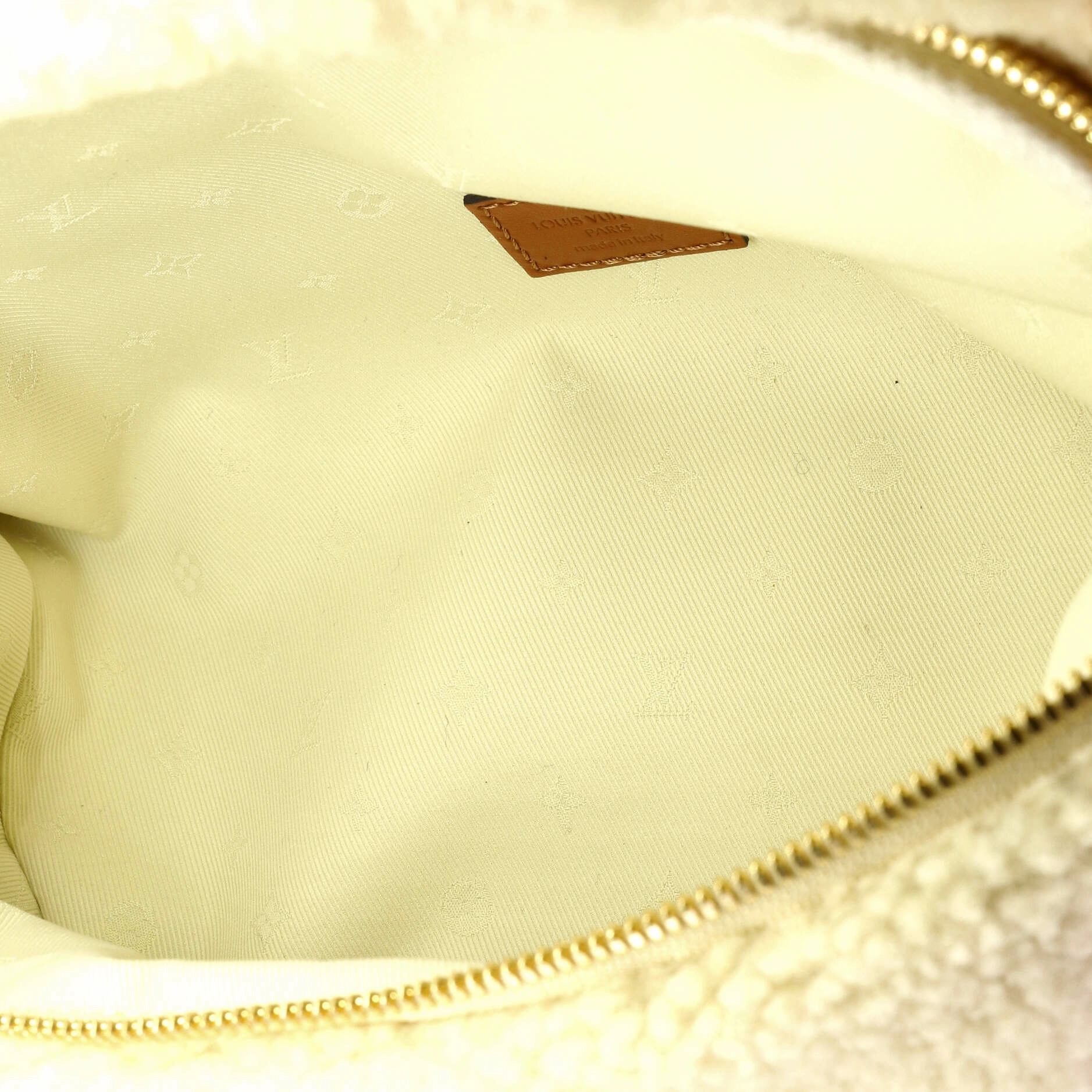 Bum Bag Monogram Giant Teddy Fleece