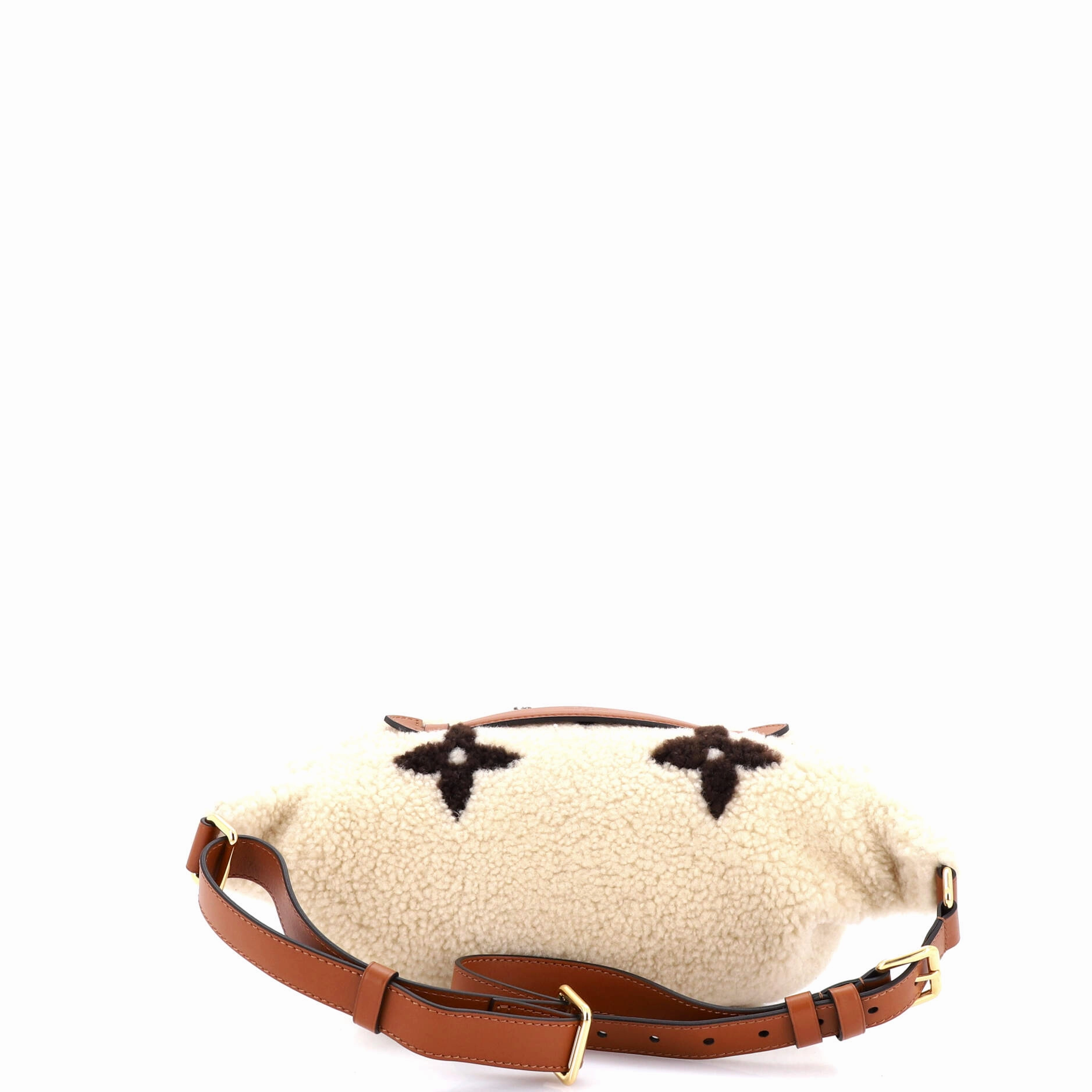 Bum Bag Monogram Giant Teddy Fleece