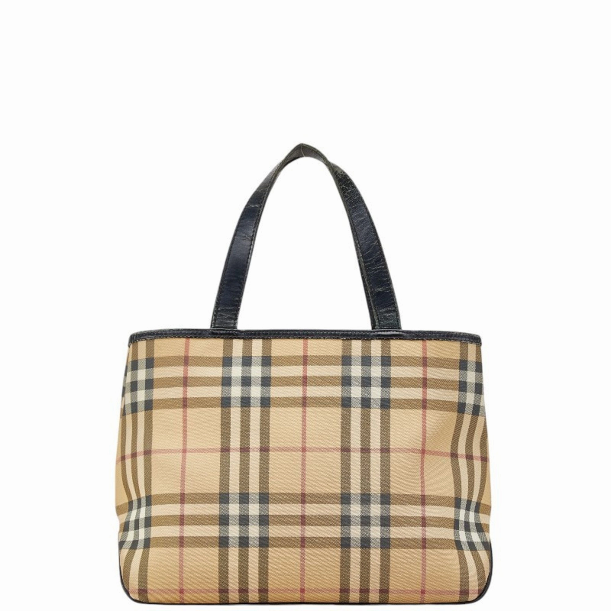 Burberry   Canvas Leather Handbag (Pre-Owned)