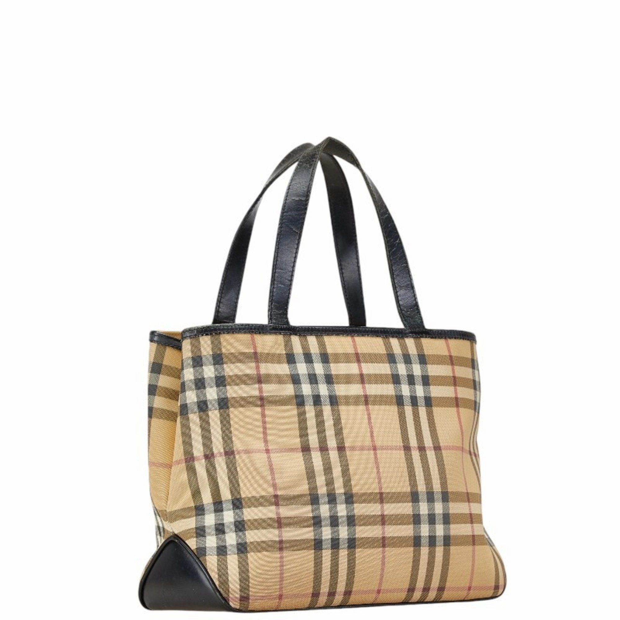 Burberry   Canvas Leather Handbag (Pre-Owned)